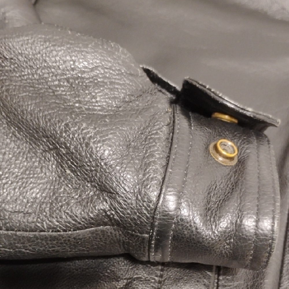 Covington Men's Black Leather Jacket Sz.S/C (X-62 CRATE) - Picture 12 of 14